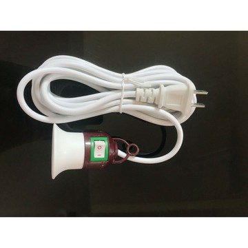 懸吊式帶線燈頭 E27燈座帶開關 AC電源線 E27燈座帶開關AC線【現貨】