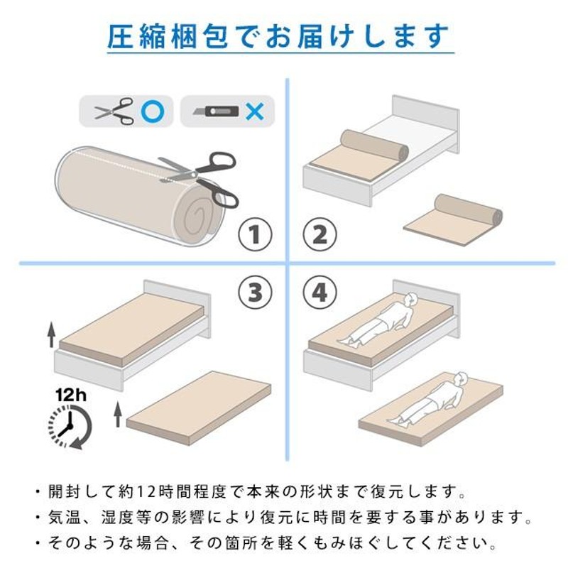 マットレス 高反発 シングル シーツ付き 西川 三つ折り