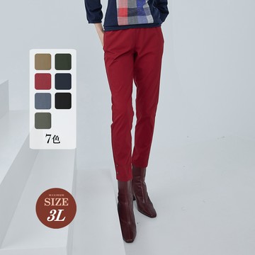 ILEY伊蕾 魅力休閒縲縈九分直筒褲(七色；M-3L)1233016344