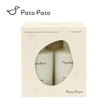 預購【 Pato Pato 】清潔雙星純淨禮盒｜奶瓶餐具清潔液 衣物去漬清潔液 天然植萃酵素 實用送禮推薦 新生兒彌月禮盒推薦