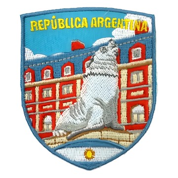 A-ONE 匯旺 阿根廷 海獅 地標造型刺繡 NO.375 尺寸：大約 7.5 X 6 CM 產地：台灣  彩色