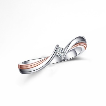 鑽石結婚女戒 懂我的你