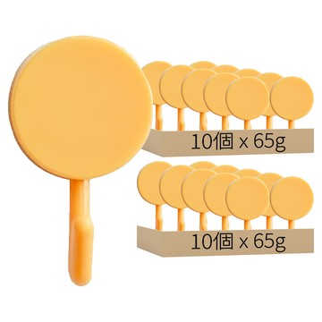 簡約圓型掛勾 ABS材質 黏膠  顏色隨機  20個