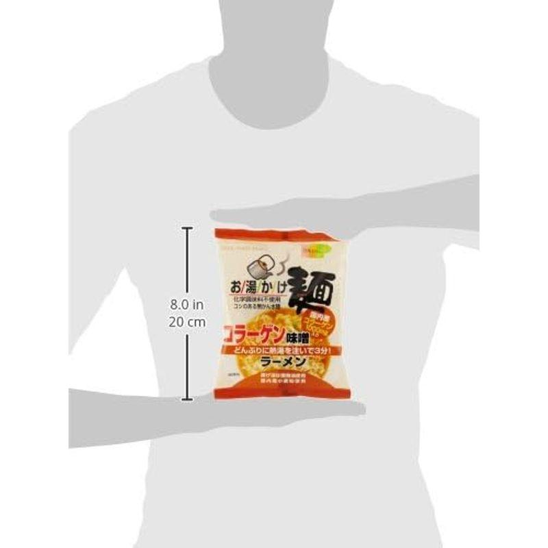 創健社 お湯かけ麺コラーゲン味噌ラーメン 75g×12袋