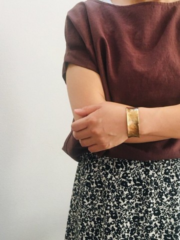 黃銅手鐲 「Art Nouveau」