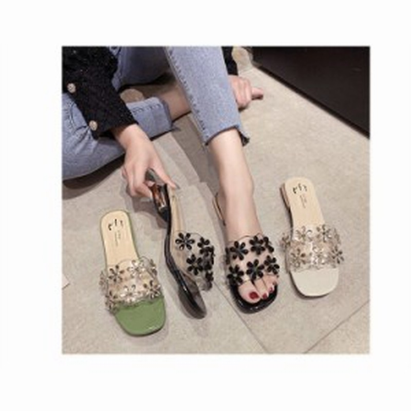 サンダル レディース ミュール 夏 スリッパ 太めヒール 可愛いサンダル 歩きやすい 疲れない 軽く 美脚 おしゃれ 可愛い 大人オシャレ 通販 Lineポイント最大1 0 Get Lineショッピング