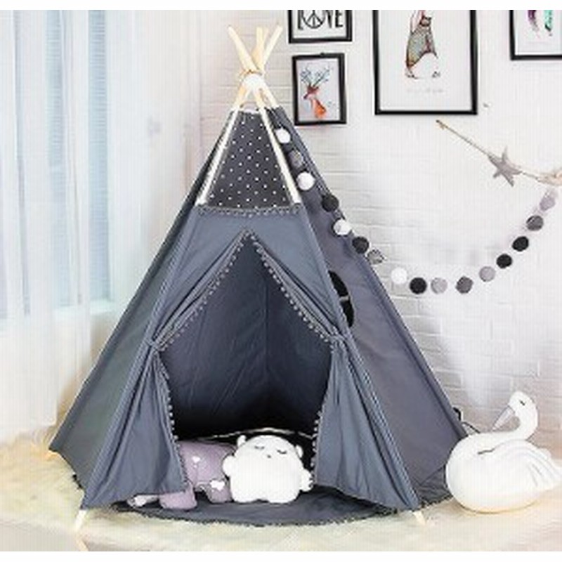 木製 ティピーテント 2カラー キッズテント プレイテント シンプル モノトーンインテリア 北欧 子供部屋 通販 Lineポイント最大1 0 Get Lineショッピング