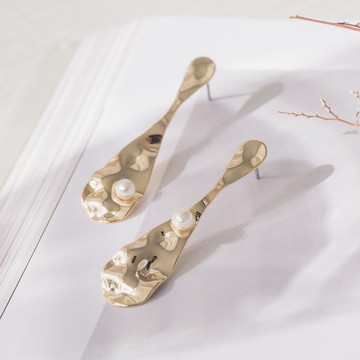 ｜純銅｜Spoon．鋼針耳環