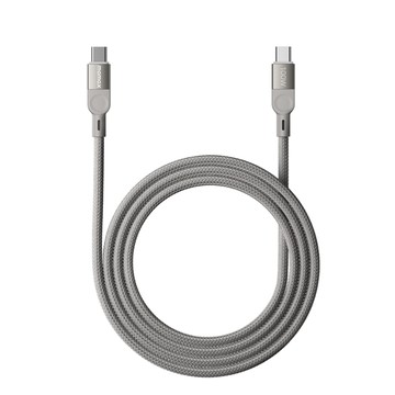 MOMAX Mag Link 100W USB-C 尼龍編織磁吸充電傳輸線-(1m)-鈦色 DC35L