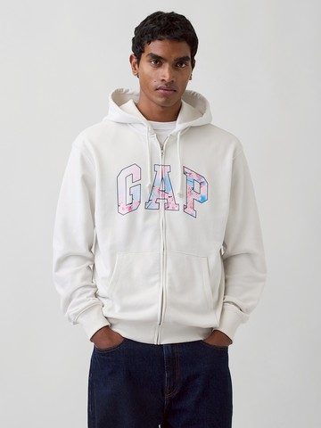 VintageSoft毛圈布櫻花 Logo 拉鍊連帽運動衫