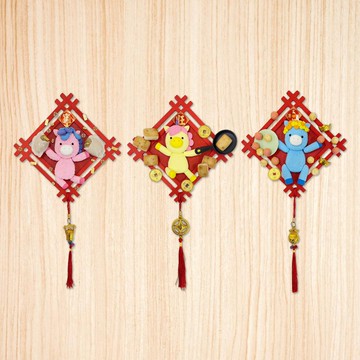 馬年春聯 獨角獸x年菜 桃花馬上來 財富馬上來 智慧馬上來