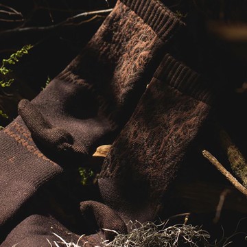 【HANCHOR】PRIMEVAL 系列羊毛登山襪(燼褐)