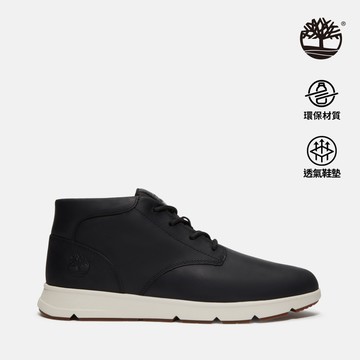 Timberland 男款黑色中筒休閒鞋|A6C7TW02