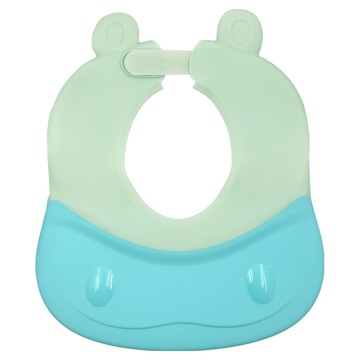 PUKU 藍色企鵝 可調式幼兒洗髮帽 柔軟彈性材質 舒適貼合 加寬加厚設計  藍綠  1個