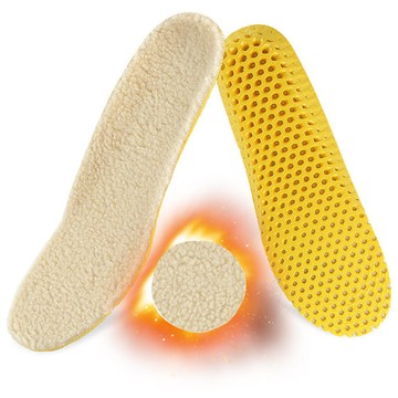 (杰恆)los1171仿羊羔毛運動鞋墊加厚隱形冬季運動保暖鞋墊雪地靴暖和