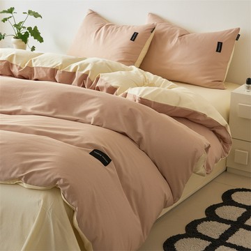 水星家紡四件套全棉床包組 純棉新款床包 床單 三件套 被套 床上用品