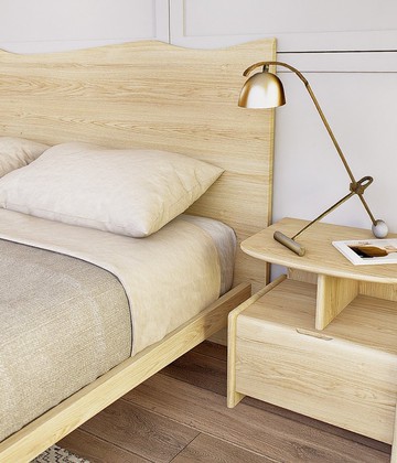 Rock 實木床頭櫃