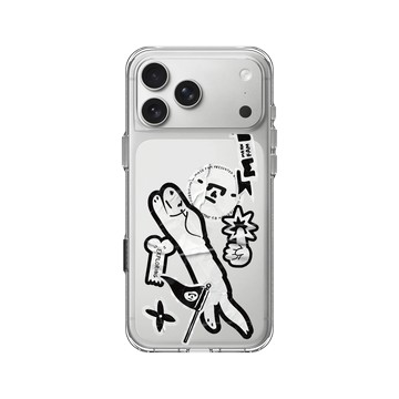 iPhone 17 Pro Max Clear Case（相機按鈕） 透明 - Abei - Mask Fam貼紙大集合
