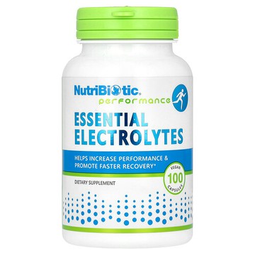 NutriBiotic, 表現提升，必需電解質，100 粒全素膠囊