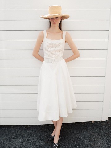 HATTIE Belted Full Long Skirt (4 color)