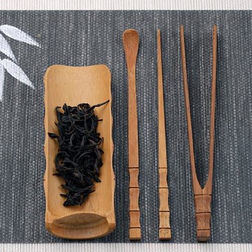 茶則竹茶道六君子組合配件用品功夫茶具茶夾茶勺茶針茶撥四件套