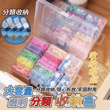 【台灣現貨】收納盒 分格收納盒 多格 飾品盒 分類收納盒 透明盒 材料盒 文具收納 桌上收納 多格 小物收納盒 抽屜收納