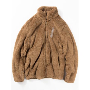 外套男秋冬款珊瑚絨抓絨男裝拉鏈衫寬松休閑加絨保暖搖粒絨夾克男