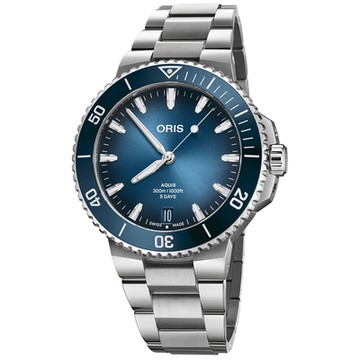 ORIS豪利時 Aquis Calibre 400 五日鍊 潛水機械腕錶 43.5mm/0140077904135-0782302PEB