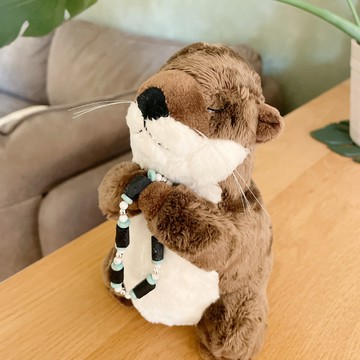 [窩在家] 祈願閉眼療癒小水獺 聖誕節 交換禮物 搞怪 閨蜜