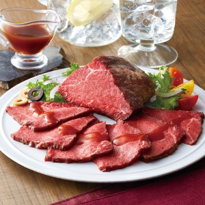 レストラン大宮 ローストビーフ ソース付き 肉料理 オードブル 塊肉 調理済み 肉 惣菜 お肉