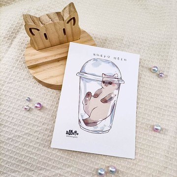 ME183-e04_我紙在乎你百喵萌(結界系列)明信片_postcard