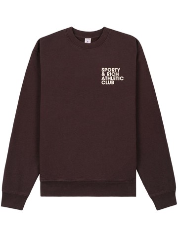 Sporty & Rich - Exercise Often cotton sweatshirt - unisex - Cotton - S - Brown