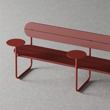 庭院休閒桌椅 庭院坐椅彩色戶外長凳咖啡廳露臺簡約休閑椅子店民宿奶茶公園休息LL0092公司貨