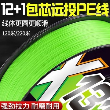 包芯PE線 碳纖芯編織線 耐磨防咬pe線 釣魚PE母線 編織線 pe綫主綫包芯遠投過膠錨鈎路亞大力馬海桿主綫魚綫順滑13