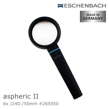 【德國 Eschenbach】6x/24D/50mm aspheric II 德國製手持型非球面放大鏡 265550