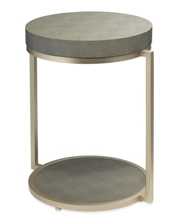 Chester Faux Shagreen Side Table