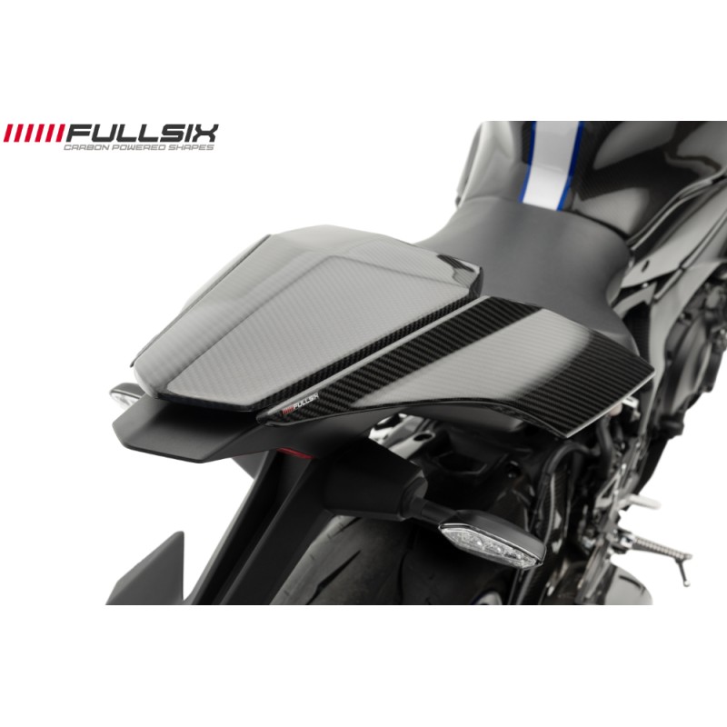 FULLSIX（フルシックス） ドライカーボン製 シングルシートカウル （FULLSIX製シートカウルを取り付けの方専用形状） YAMAHA YZF- R1 （15-19）（20-）（クリアコート（艶あり）×245Twill 綾織り） | LINEショッピング