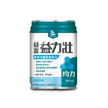 [送2罐] 益富 益力壯 均力 營養均衡完整配方-原味低糖(250ml/24瓶/箱) 【杏一】