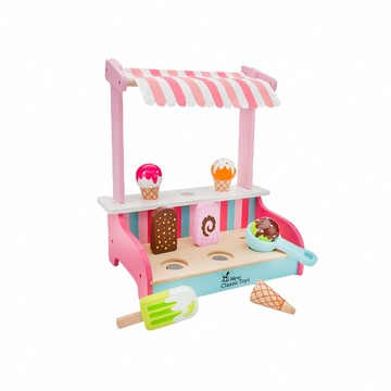 【出清特惠】New Classic Toys 荷蘭木製繽紛冰淇淋小舖玩具組