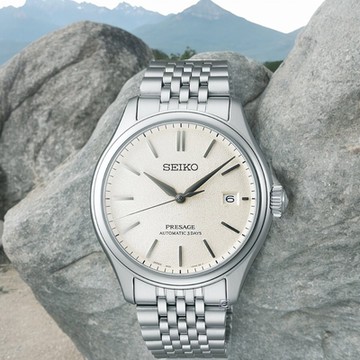 SEIKO 精工 Presage 經典 機械錶 手錶 指針錶 奶油色-40.2mm SPB463J1/6R55-00H0S_SK043