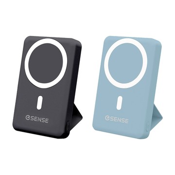 Esense 磁吸式 PD快充行動電源(10000mAH)-黑/藍