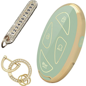 韓國 AB 高級 TPU 車用鑰匙保護套組  AH-10  Olive Green