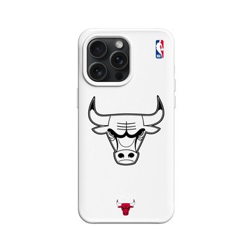iPhone 15 Pro Max SolidX 白 - NBA - B&W-芝加哥公牛 Chicago Bulls B&W - Light