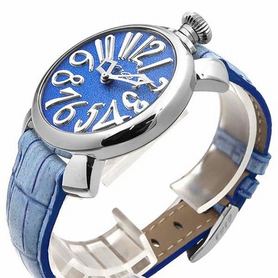 P5倍_6日11:59迄》ガガミラノ 腕時計 GaGa Milano メンズ レディース マヌアーレスリム MANUALE SLIM 40mm  ブルー×シルバー 5220.01 | LINEブランドカタログ