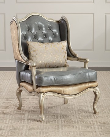 Ambrose Tufted Leather Chair