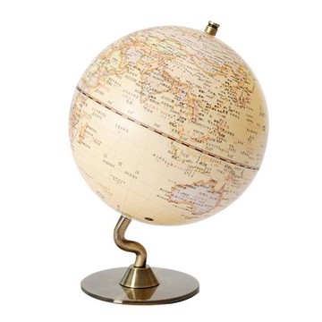 SkyGlobe 5吋仿古金屬底座地球儀(中文版)