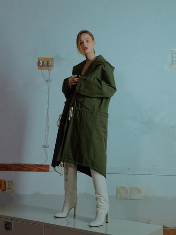 Windy Hoodie Jumper 001 Khaki