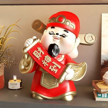 🔜 快速出貨 🔜『LINE禮物獨家』【招財貓的家】7寸財神到桌上擺件＃CAT116  生日禮物 開業禮物 開運 招財 喬遷禮物 交換禮物