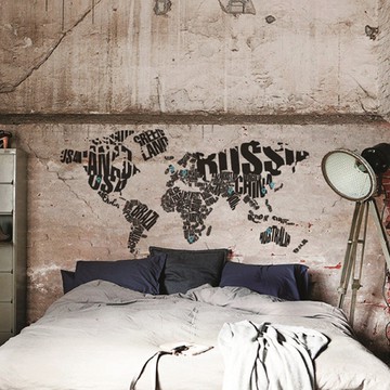 大型壁貼【WD-141 Google Map】創意壁貼 空間設計 無毒無痕 造型壁貼 英國設計 現貨供應