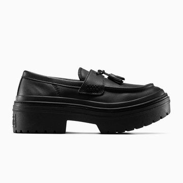 CONVERSE CTAS LUGGED HEEL LOAFER OX 低筒 休閒鞋 皮鞋 樂福鞋 女鞋 黑色-A14707C